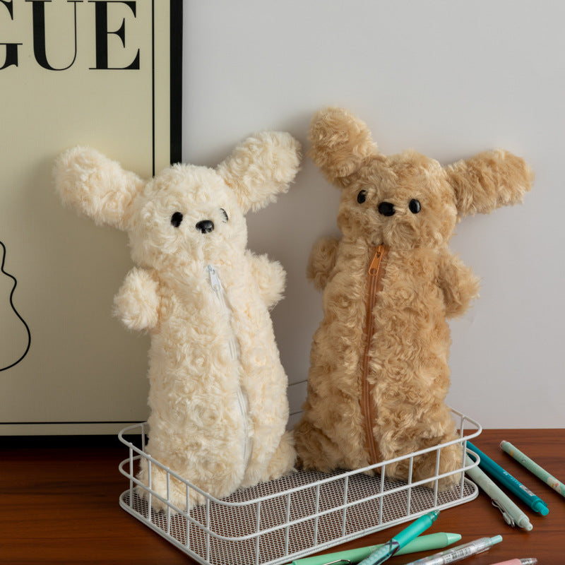 Plush Dog Pencil Pouch - DippedShop Wholesale - #3843