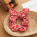 Polka Dot Plaid Hair Scrunchie - DippedShop Wholesale - #3619