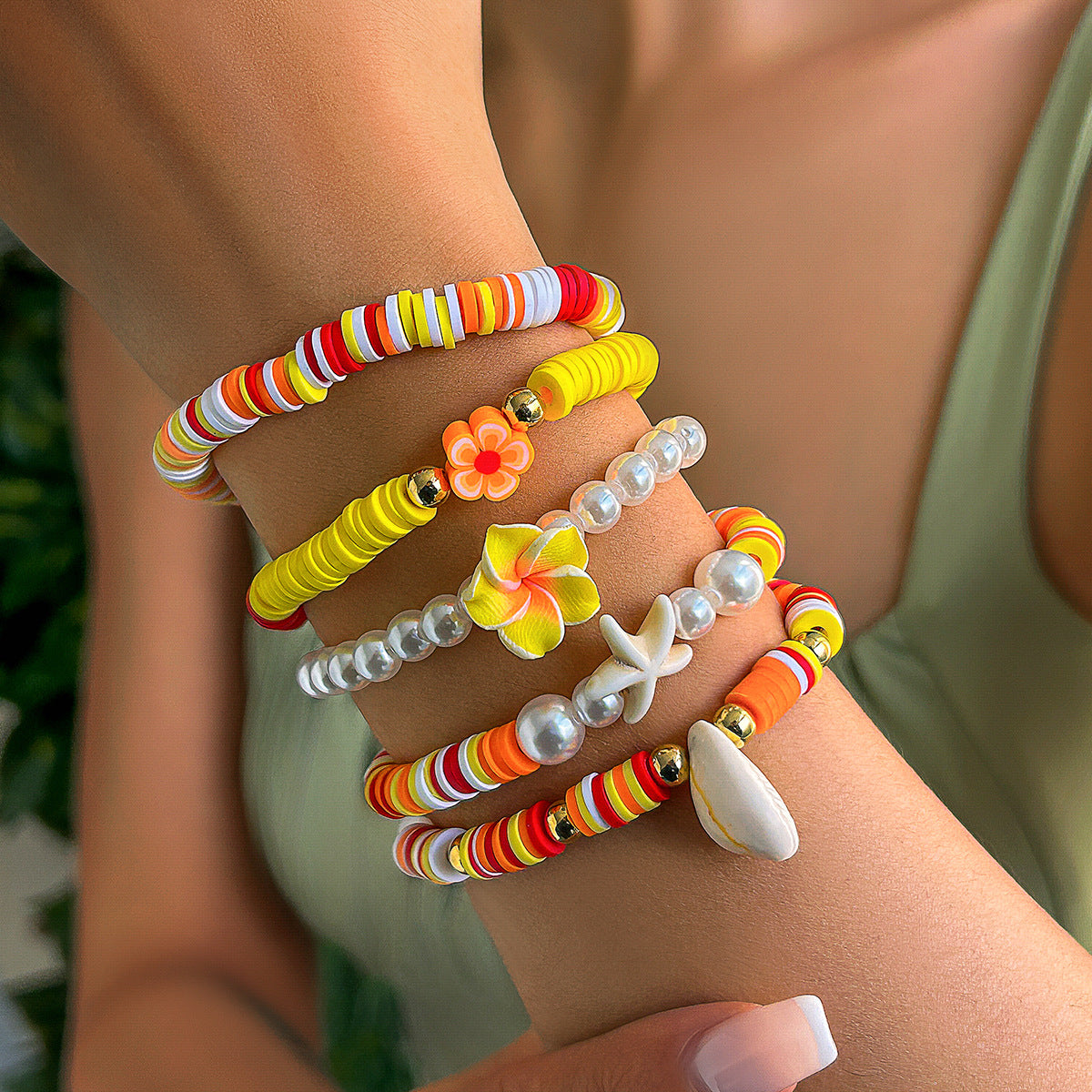 Trendy Boho-Style Colorful Bea - DippedShop Wholesale - #2915