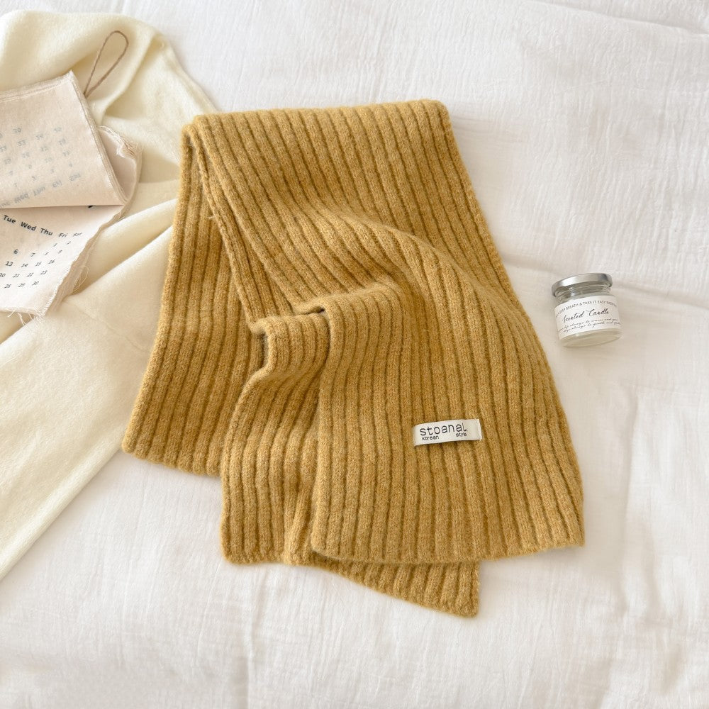 Winter Soft Wool-Blend Warm Knit Scarf 6W6NSC95