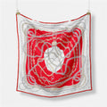 Fashion Abstract Print Versatile Square Silk Scarf 8BW6NSI14