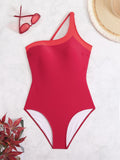 Vintage One-Shoulder Swimsuit - DippedShop Wholesale - #9315