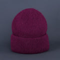 Simple Solid Warm Cuffed Ribbed Knit Beanie 6W6HAT687