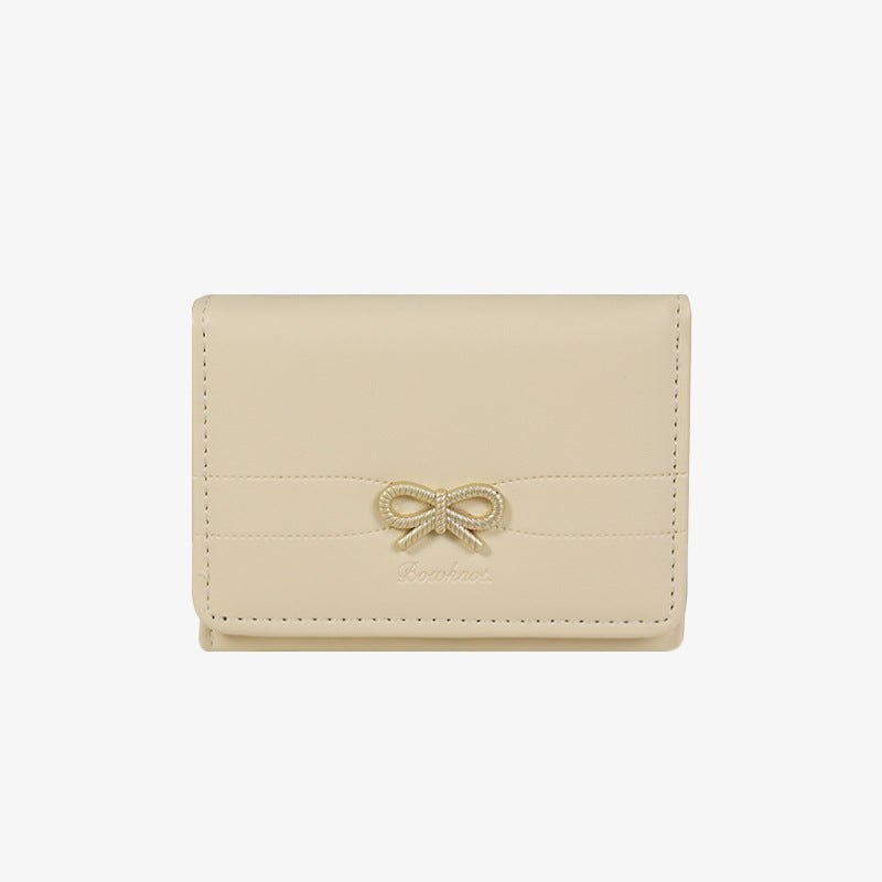 Cute Bow Knot Trifold Credit Card Wallet 6S10BWB92