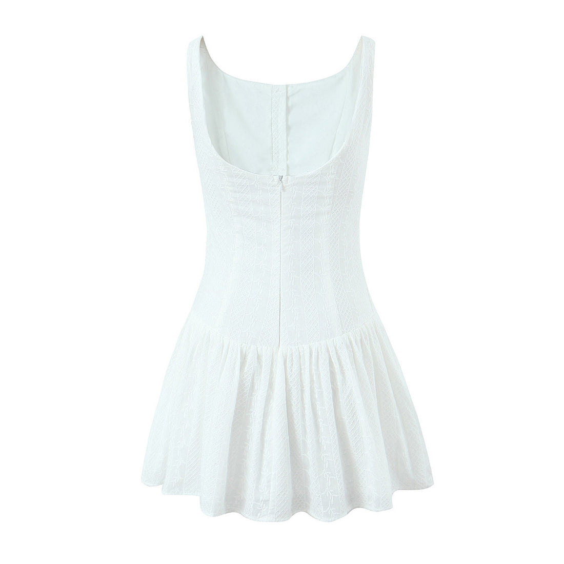 Sexy Solid Color Backless Staps Mini Dress DP25C966