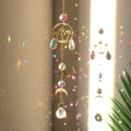 Metal Mushroom Pendant Crystal Ball Tassel Suncatchers MK2CZAS6H7HLS73