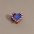 Trendy American Flag Hat Shape Lightweight Hair Clip 8AS6HCP61T