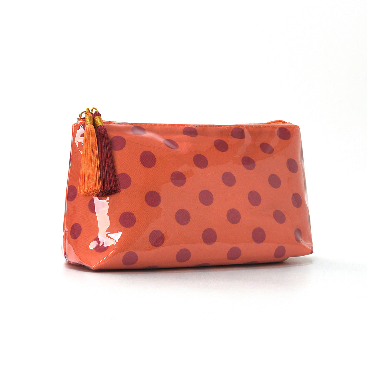Vintage Polka Dots Waterproof PVC Cosmetic Bags MK2BLW6C5CO06