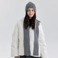 Stylish Solid Color Warm Hooded Scarf 6W6NSW252