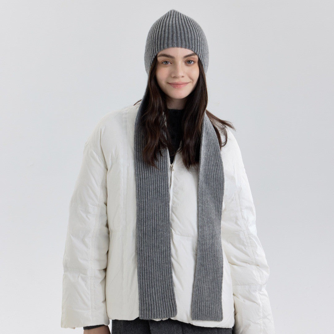 Stylish Solid Color Warm Hooded Scarf 6W6NSW252