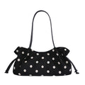 Vintage Polka Dots Ruched Shoulder Bag 6W10BBG2470