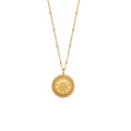 Stylish Star Disc Pendant Choker Necklace 6W6JNC654