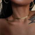 Trendy Gold Plated Mesh Chain - DippedShop Wholesale - #2947