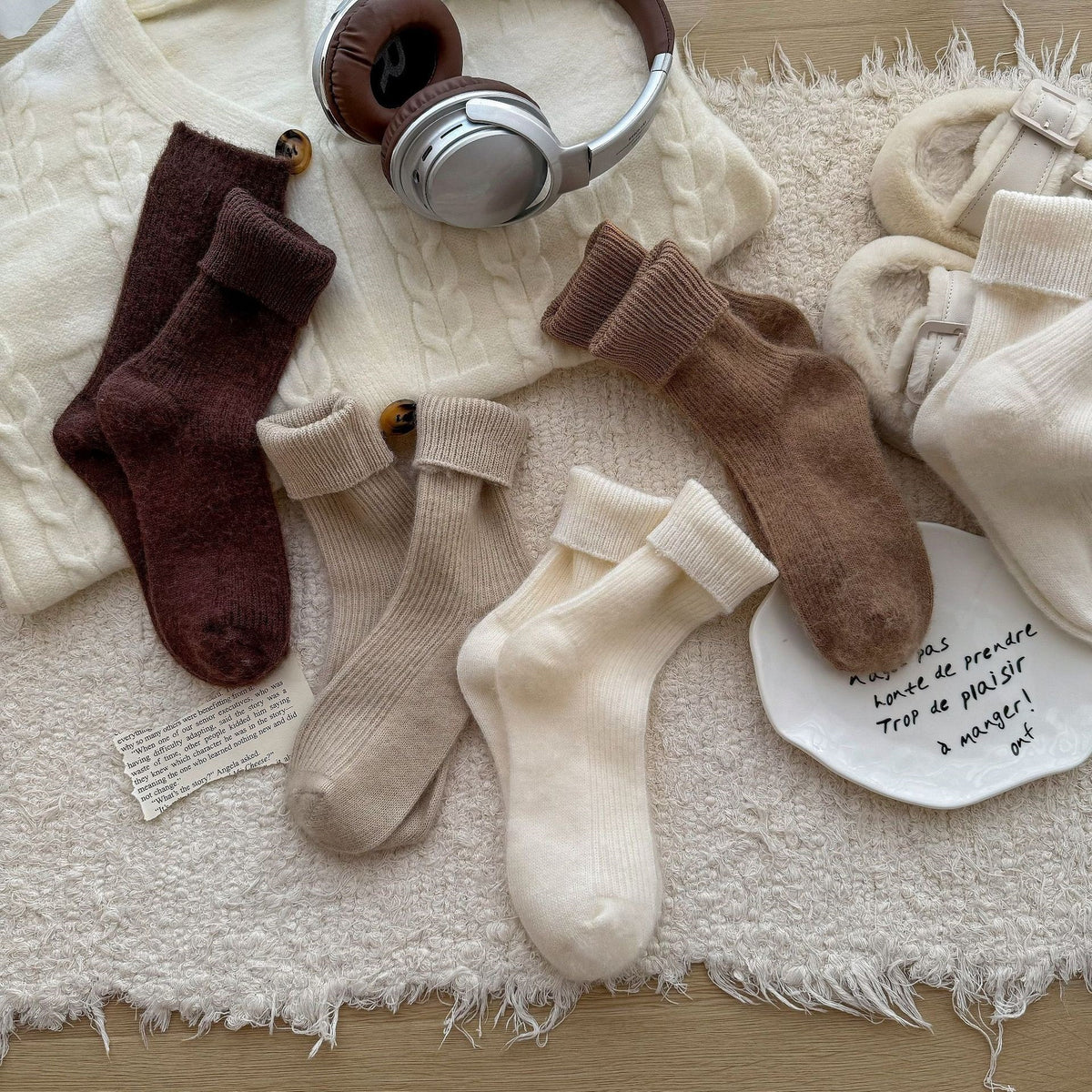 Thick Warm Crew Socks - DippedShop Wholesale - #3267