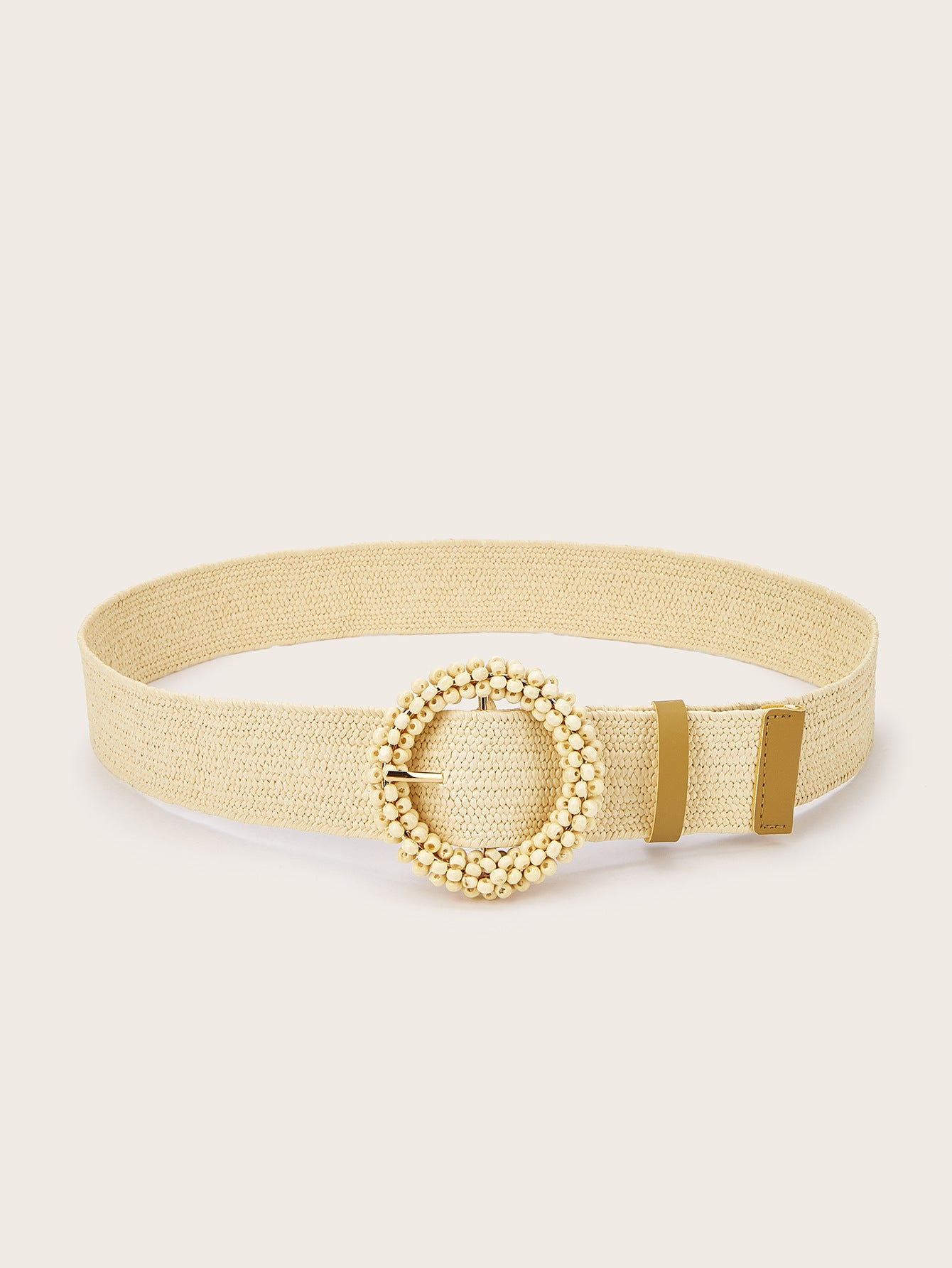 Boho Straw Woven Elastic Waist - DippedShop Wholesale - #2995