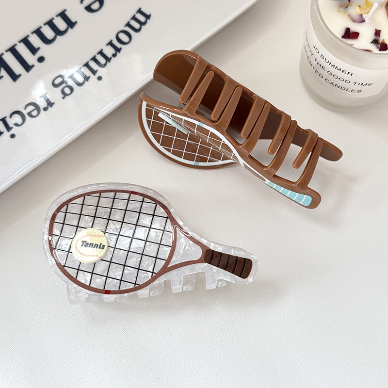 Funny Tennis Racket Sports Style Hair Clip 6W6HCP1654