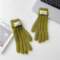 Vintage Cable Knit Wool Blend Touchscreen Gloves 6W6GLO54