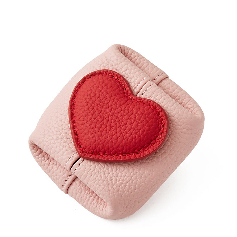 Cute 3D Heart Patch Mini Coin - DippedShop Wholesale - #3891