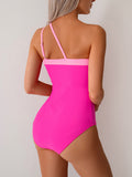 Vintage One-Shoulder Swimsuit - DippedShop Wholesale - #7171