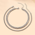 Fashion Double Layered Gold Pl - DippedShop Wholesale - #7283