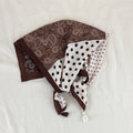 Vintage Polka Dot Paisley Print Square Scarf 6W6NSC211