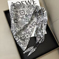 Cashew Print Silk Scarf - DippedShop Wholesale - #0803