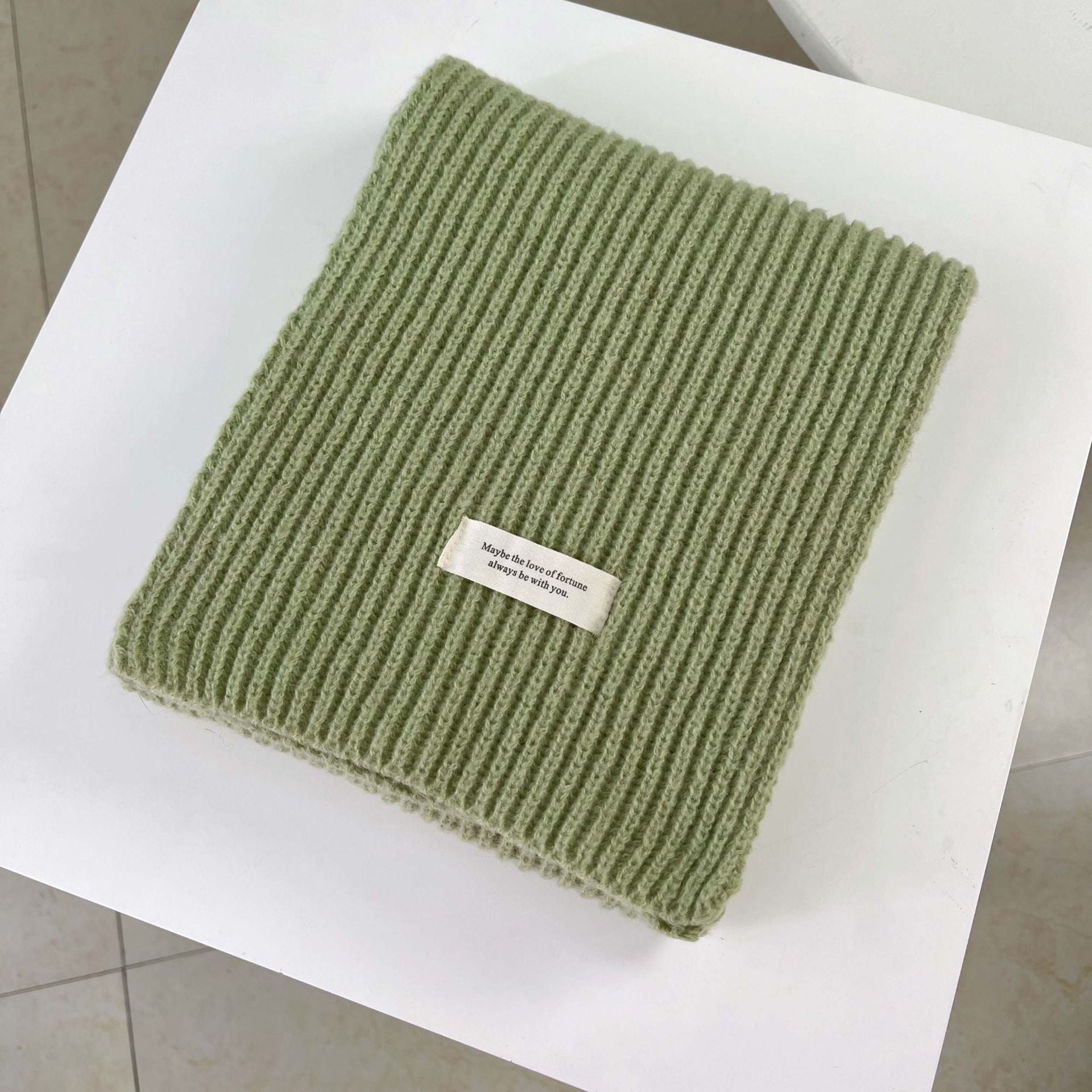 Versatile Knit Imitation Cashmere Scarf 6W6NSW251
