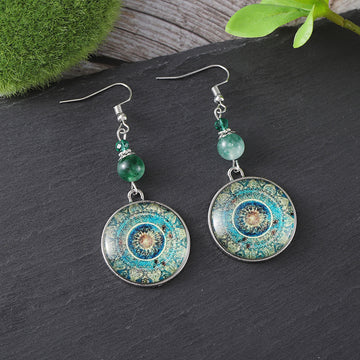 Vintage Dreamcatcher Mandala Dangle Stud Earrings DP25B907