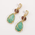 Geometric Teardrop Dangle Earrings - DippedShop Wholesale - #2835