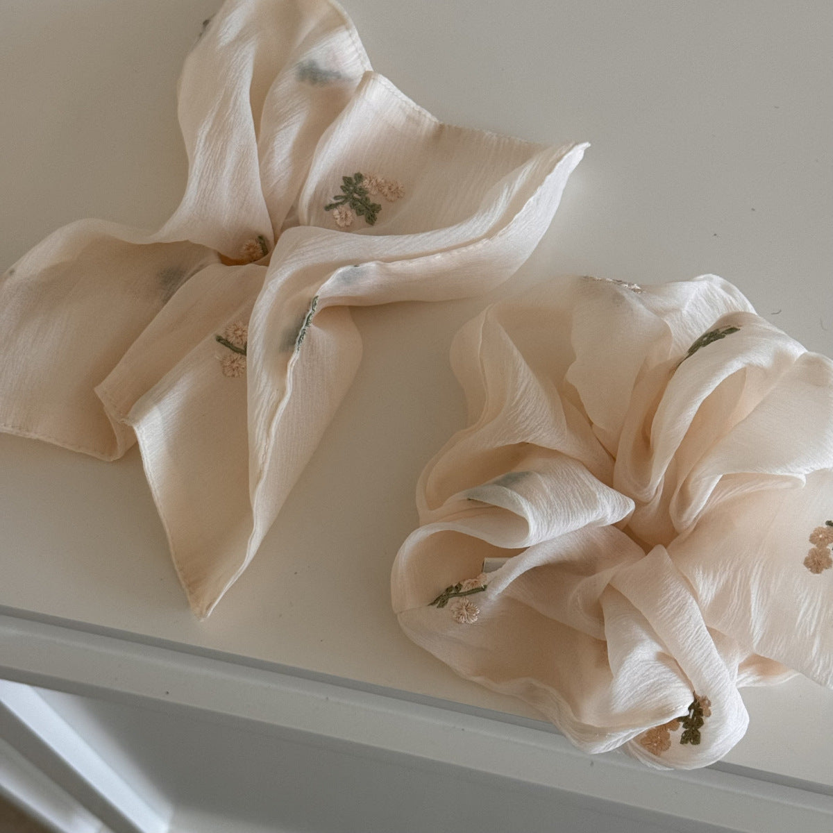 Floral Hair Scrunchie - DippedShop Wholesale - #6547