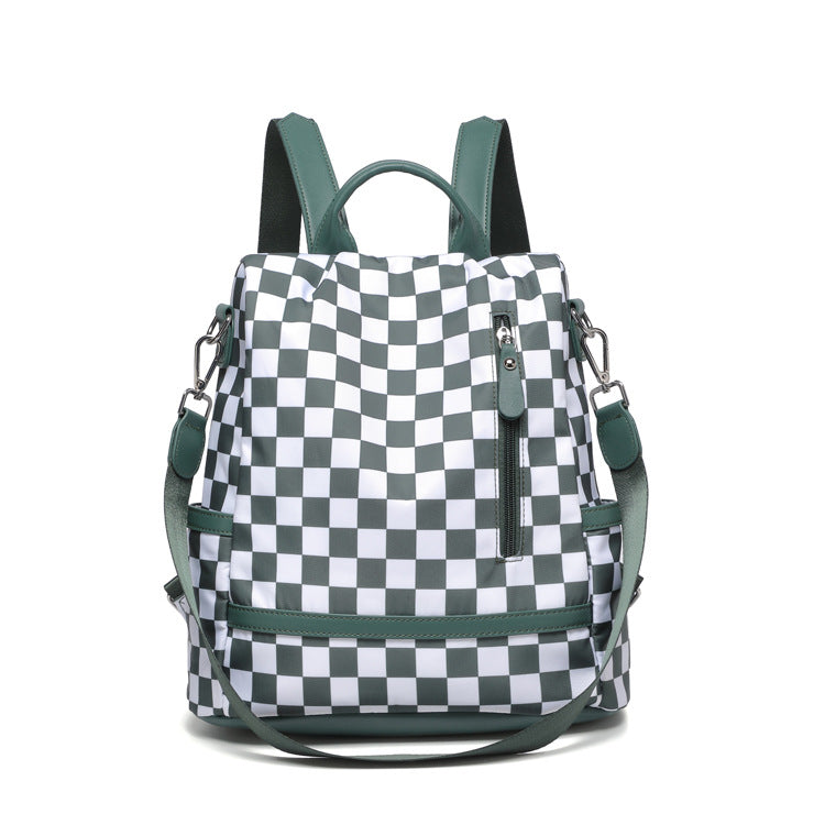 Trendy Checkerboard Pattern Lightweight Backpack 6S10BBG1451