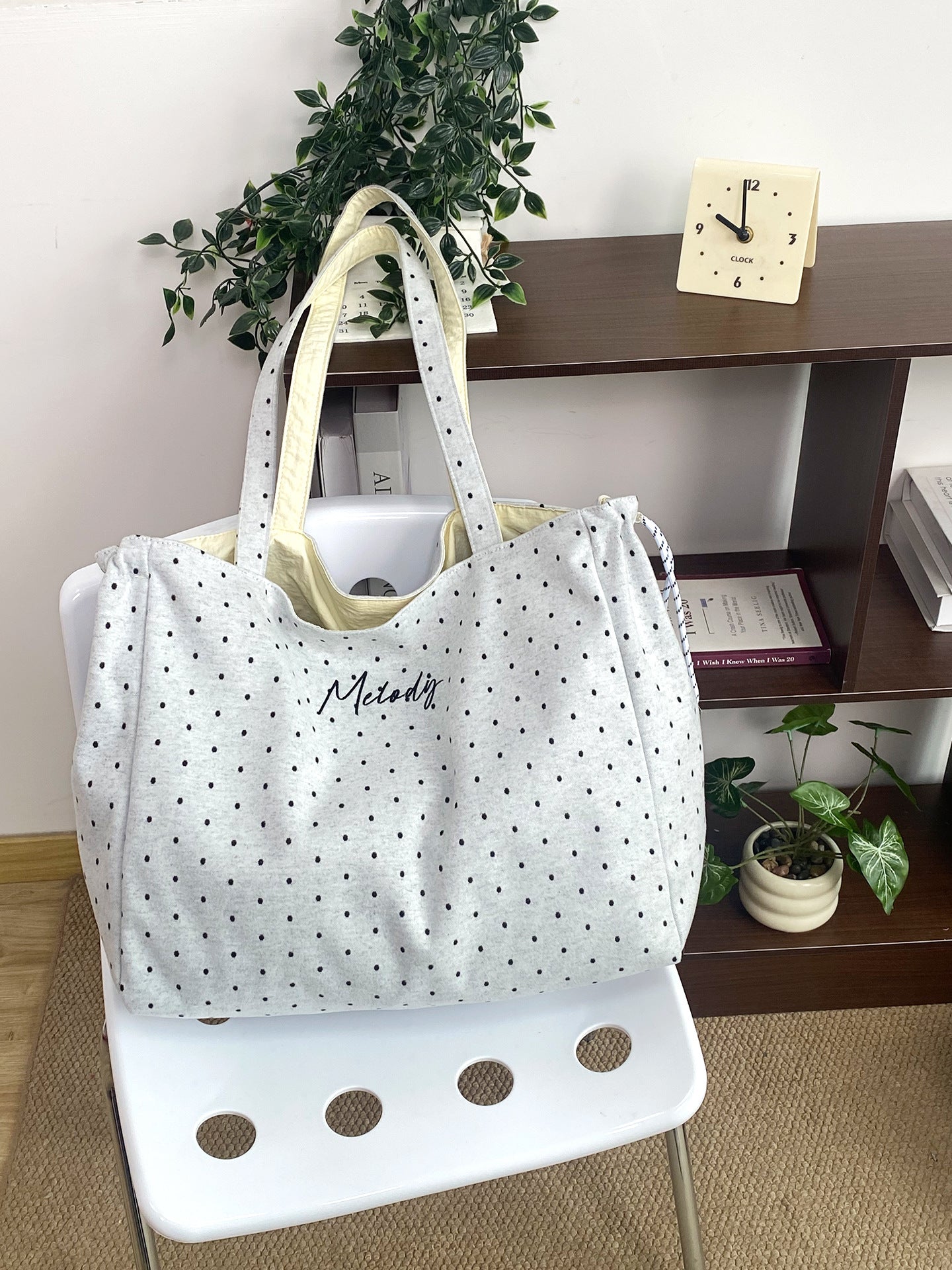 Stylish Star Reversible Drawstring Tote Bag MK2BLW6W10BBG568
