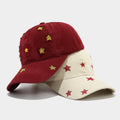 Cute Star Embroidery Versatlie Baseball Cap 8BK6HAT190L