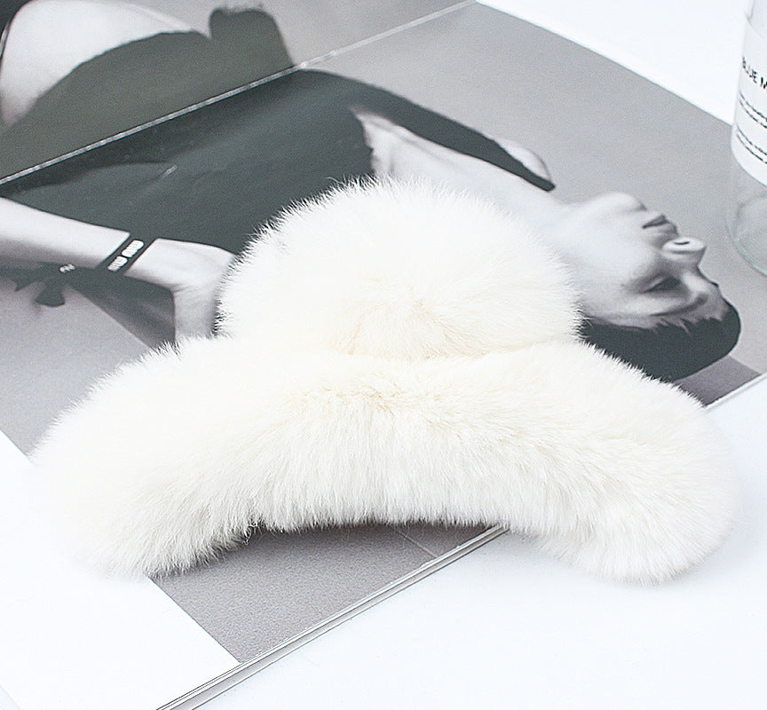 Leopard Fuzzy Hair Claw - DippedShop Wholesale - #0195