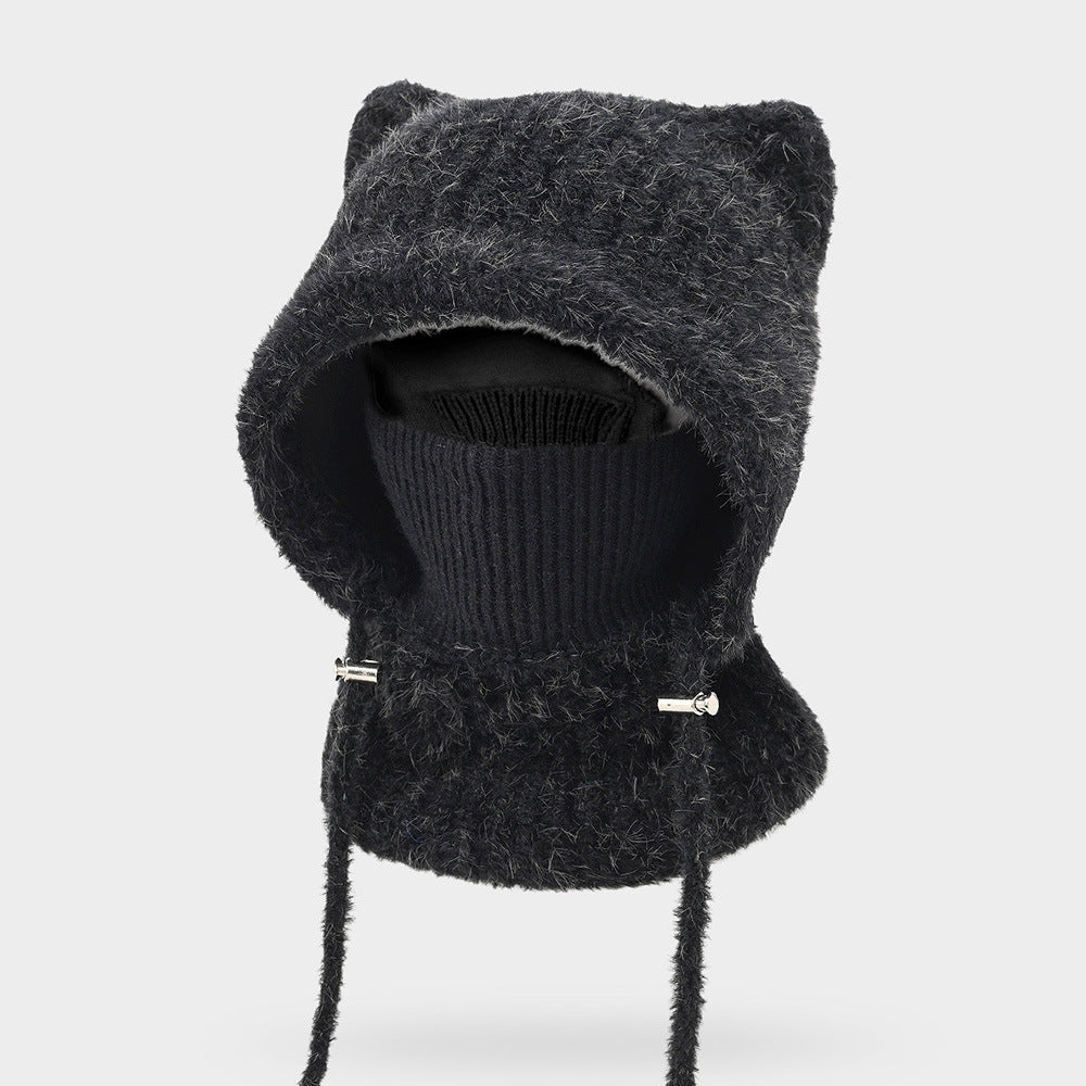 Cat Ear Knit Balaclava - DippedShop Wholesale - #8131