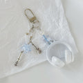 Chic Metal Earphone Microphone Pendant Keychain 6W10BBC391