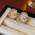 Chic Rhinestones Bowknot Pearl Pendant Earrings 6W6JER802