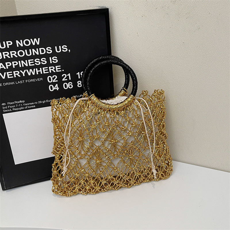 Hollow Out Braided Large Tote Bags DP25C813