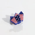 Stylish USA Flag Love Shape Nonslip Hair Clip 8AS6HCP58T