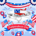 Trendy USA Map Pattern Open Ring 8ZA6JRG203T
