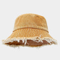 Frayed Wide Brim Bucket Hat - DippedShop Wholesale - #4707