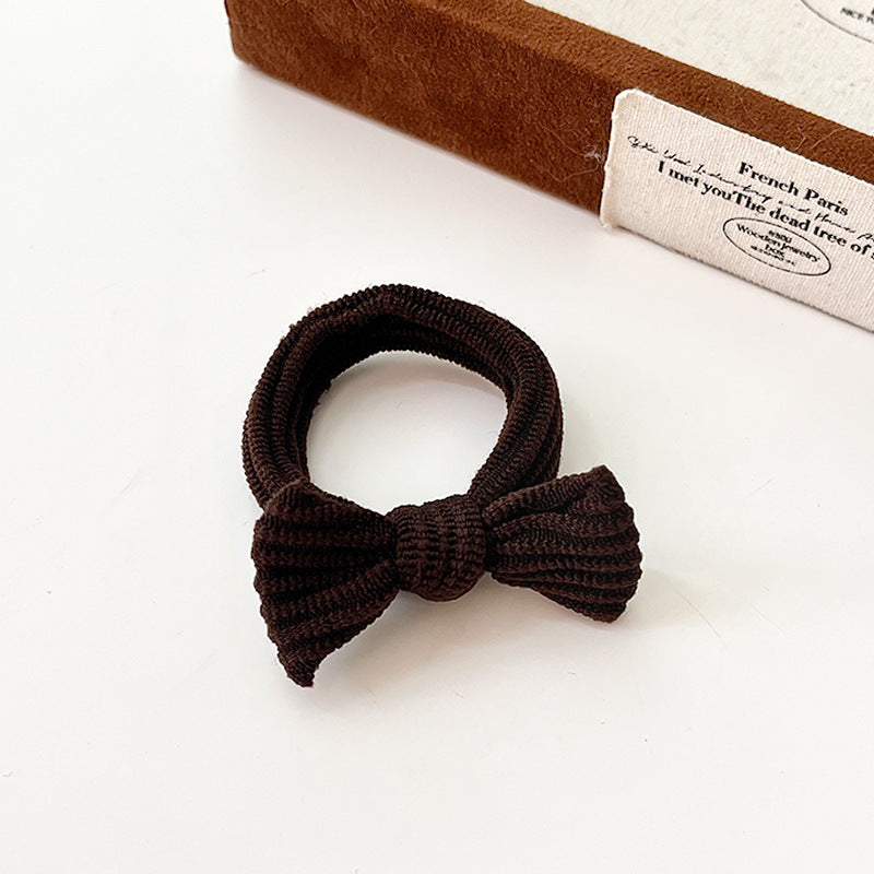 Minimalist Solid Color Bowknot Hair Tie MK2BW6W6HHT04