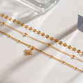 Gold Plated Sunflower Choker Necklace - DippedShop Wholesale - #8659