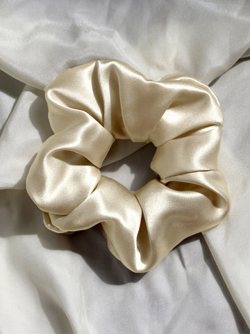Soft Solid Color Satin Scrunchies Hair Tie DP25F955