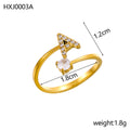 Simple Gold Plated Rhinestone - DippedShop Wholesale - #9123