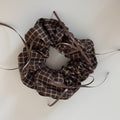 Retro Plaid Print High Elastic Scrunchies 6W6HSR493