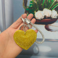 Rhinestone Heart Bag Charm - DippedShop Wholesale - #2483