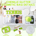 Stylish Transparency Letter Pattern Cosmetic Bag MK2BLW6C5CO20