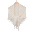 Crochet Tassel Triangle Shawl - DippedShop Wholesale - #4499