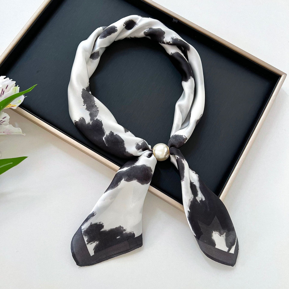 Polka Dot Silk Scarf - DippedShop Wholesale - #6435